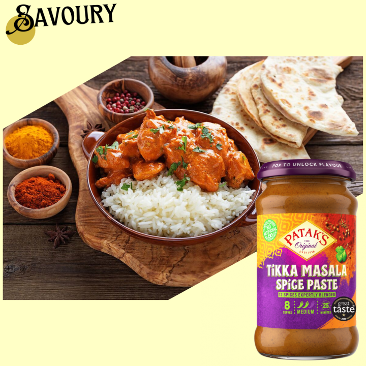 Pataks Tikka Masala Spice Paste 283g ซอสผัดทิกก้ามาซาล่า พร้อมปรุงจาก ...