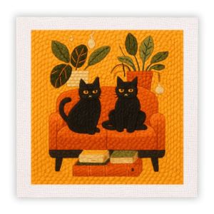 RUOPOTY Animal Punch Needle Kits Painting Decor Cross Stitch Kits Animal Needle Punch Kits For Adults Interior Diy Craft Kits For Adults