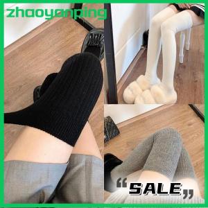 zhaoyanping 1 đôi vớ nữ cao nhiệt dày ấm áp mùa đông Mới Vớ đùi màu trơn mềm mại giản dị vớ tuyết nhà Vớ đầu gối sàn