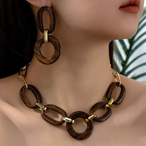 2025 1 ชุดต่างหูและสร้อยคอแบบเรียบง่าย สไตล์เร ดั้งเดิม หรูหรา ระดับไฮเอนด์ บรรยากาศมินิมอล ใช้งานได้หลากหลาย 66