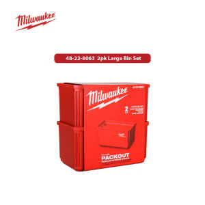 MILWAUKEE PACKOUT™ Bin Set 48-22-8062 2pk Bin Set 48-22-8063 2pk Large Bin Set