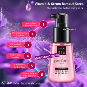 Termurah - JCKOO Korean Perfect Hair Serum Rambut 70 ML Styling Parfum Mewah / Serum Rambut Pria Wanita Vitamin Rambut Kering Serum Rambut Rontok / Rusak Serum Rambut Rusak dan Kering Vitamin Rambut Keratin Spa Hair Tonic Penyubur Rambut Penumbuh Rambut