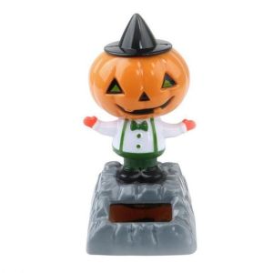 COUPLECOL Quà Halloween Trang trí nhà Trang trí bảng điều khiển Đồ trang trí ô tô Búp bê lật khiêu vũ Đồ chơi trẻ em Đồ chơi vũ công Bobble Đồ chơi khiêu vũ bằng năng lượng trời Búp bê đầu lắc Halloween chạy bằng năng lượng trời