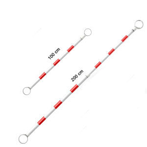 2 Meter Retractable Traffic Cone Bar Reflective Signal Warning Safety Use Road Cone Connecting Rod