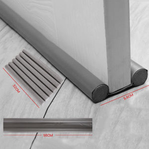 Houseeker แถบซีลด้านล่างประตูสองด้านแถบป้องกันเสียงรบกวนใต้ประตูป้องกันแมลงแถบป้องกันสภาพอากาศแบบยืดหยุ่น