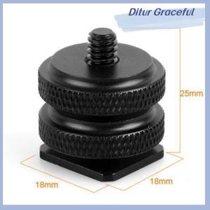Ditur 1 4 inch kép Nuts Tripod núi vít để flash máy ảnh Hot Giày Adapter