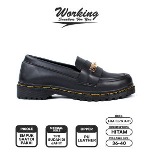 Working Sneakers For You Sepatu Loafers Docmart Wanita Code D-01 Size 36 - 40