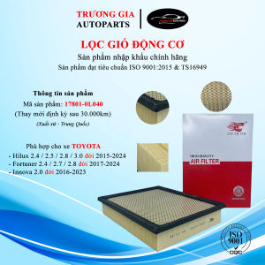 [ZYC] Lọc gió động cơ TOYOTA Fortuner innova Hilux đời 2017-2025 (Mã:17801-0L040)