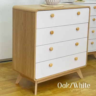 PAMICA Glasgow 4 Drawers Chest Modern Furniture Storage Cabinet Almari