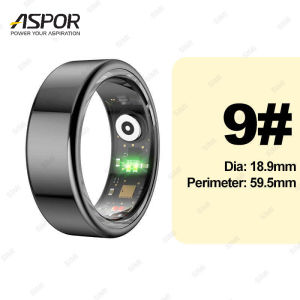 ASPOR Smart Ring Men Women Heart Rate Blood Oxygen Sleep Health Monitor Sport Activity Fitness Tracker Ring SR06 for Android IOS 2024