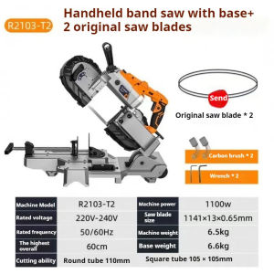 45° Portable Handheld Metal Band Saw – Multi-Functional Cutting Machine for Chain & Metal Work