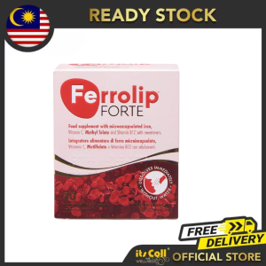 Ferrolip FORTE 补铁复合维生素补充剂 柠檬味改善贫血/Ferrolip FORTE iron supplementEXP 06 2027triple
