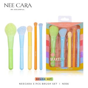 N356 NEE CARA MAKEUP BRUSH SET 5 PCS เซ็ตแปรง นี คารา บี คัลเลอร์ฟลู เซ็ตแปรง นี คาร่า