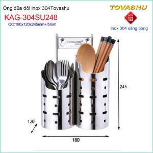 [HCM]Ống đũa Tovashu KAG-304SU248 ống đựng đũa nhà bếp Inox dập khuôn SUS304 Nhật cao cấp sử dụng vĩnh viễn