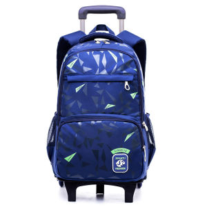 Primary School Trolley Bag Six Wheels Climbing Stairs 3-6 Grade Boys 8-12 Years Old Middle School Students Backpack