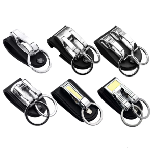 Minimalists da tự động Keychain Hợp kim kẽm rustproof xây dựng dễ dàng Snap buộc thích hợp cho xe hơi xe máy chìa khóa