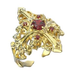 Nhẫn cổ điển thoải mái Nhẫn Gothic tay phụ kiện tinh tế Nhẫn thích hợp cho mặc hàng ngày và những dịp khác nhau