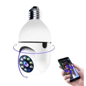Winicam Q16s Light Bulb CCTV Security Camera Full Color Night Vision with Two-way Audio Interface