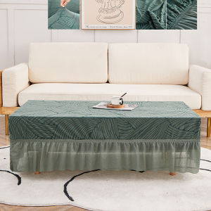 ❤Quick delivery+COD❤Universal thickened embossed velvet table cover table cover full cover all-inclusive tablecloth dustproof cloth washable with skirt