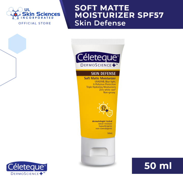 NEW Céleteque Skin Defense Soft Matte Moisturizer SPF57 UVA/UVB