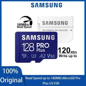 Samsung 100% original Pro Plus Memory Card 128GB 256GB 512GB Read Speed Up To 180MB/s C10 UHS-I U3 Micro SD