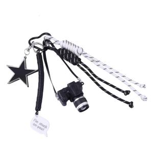 Unique Camera Shaped Bag Accessory Alloy Keyring Fashion Key Holder Bags Charm for Sporty and Fashion Individuals