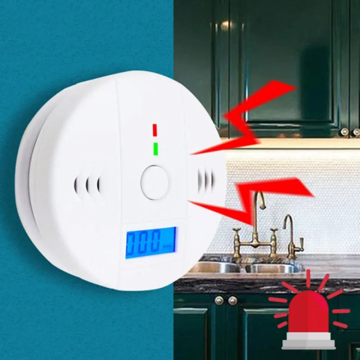 Wireless LED Digital Display Carbon Monoxide Gas Densor CO Detector Alarm Tester