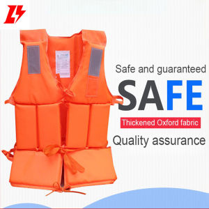 SAFETY LIFE JACKET ORDINARY High Quality Adult Children Life Jacket Increase Thicken Marine Drifting Fishing Lifevest Swimming Vest nasa hustong gulang