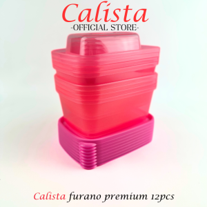 FOOD KONTAINER/CONTAINER SET - TOPLES KOTAK CALISTA FURANO BENING SEALWARE 1 SET ISI 12PCS - TEMPAT WADAH PENYIMPANAN MAKANAN BUAH SAYUR DIKULKAS - FOOD PREPARATION STORAGE SET - TOPLES KULKAS SET - TOPLES KUE KERING LEBARAN 1 SET