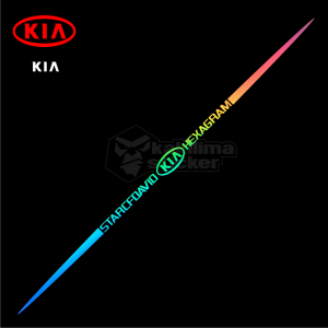 Stiker Laser Mobil 3d warna hologram. Car logo stickers laser full colour hexagram Rainbow elegan bisa digunakan untuk Toyota Honda Mitsubishi Suzuki Daihatsu Isuzu KIA Hyundai Wuling Timor  Nissan Datsun Opel  Mazda Ford Chevrolet Tesla
