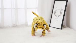 Winter Halloween Dinosaur Kigurumi Cosplay Clothes Hooded Animal Cow Monkey Unicorn Onesies Baby Thick Romper Newborn Jumpsuit2026