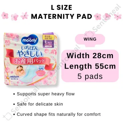 Moony The Gentlest Maternity Care Pads - Safe for delicate skin - Sentoheal