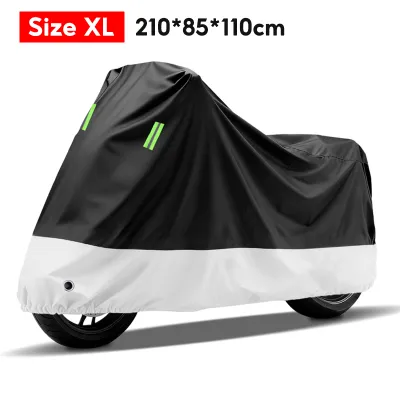【JMStyle】Motorcycle Cover M L XL XXL 3 Layers Thickened Waterproof Outdoor All Season Universal Full Body Motorbike Cover With Lock Holes UV Protection Dustproof Windproof For Rainy Day Sun Protection