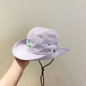 MKEB MALL Phong cách Hàn Quốc Mũ tai bèo màu kẹo Thêu chữ Nhanh khô Mũ ngư dân trẻ em Thoáng khí Mũ chống nắng chống tia cực tím Mũ chống nắng mùa hè cho trẻ em Trẻ em