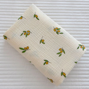 ผ้าห่อตัวเด็กทารกถุงนอนผ้าตาข่ายผ้าฝ้าย2ชั้นผ้าเช็ดตัวเด็กหญิงเด็กชายพิมพ์ลายดอกไม้