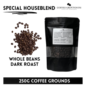 Coffee Beans - Special Houseblend 250g | Dark Roast x Organic Coffee in Resealable Pouch by Coffee Grounds PH