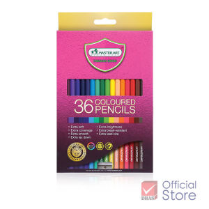 Master Art สีไม้ ดินสอสีไม้ แท่งยาว 36 สี รุ่นใหม่ จำนวน 1 กล่อง