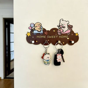 Vixplorn Wall Key Holder Rack No Drill Puppy Shape Entrance Organizer 3 Layer Hook Hanger For Keys
