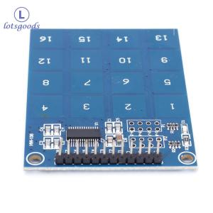 【Hàng mới】 Mô-đun cảm biến cảm ứng công tắc điện dung kĩ thuật số TTP229 bảng PCB Mô-đun cảm biến nút cảm ứng kỹ thuật số 16 kênh