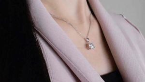 สร้อยพร้อมจี้เงินแท้925 ประดับเพชร CZ Swiss Diamond เกรดพรีเมียม Allure Jewelry