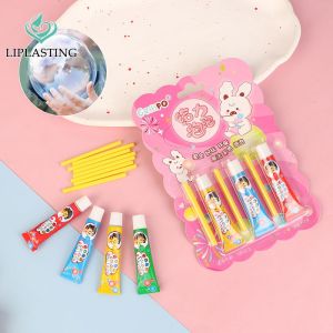 Liplasting ลูกบอลบับเบิ้ลสีสันสดใสเป่าลูกโป่งพลาสติกไม่ระเบิดปลอดภัยสำหรับเด็กเด็กผู้ชายเด็กผู้หญิงของขวัญที่สร้างสรรค์การ์ตูนของเล่นกาววิเศษ ของเล่น Bojind