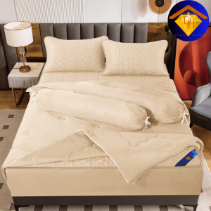 ชุดผ้าปู ไหมน้ำแข็งยางพารา 6 ชิ้น Daimond House