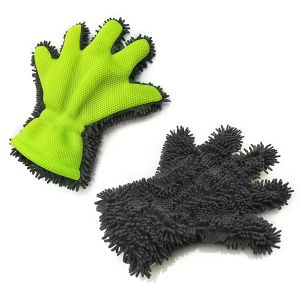 Car wash gloves Thickened double-sided microfiber waterproof household tools Cleaning Brush Detailin