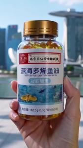 Nanjing Tongrentang Deep Sea Polyene Fish Oil Gel Candy is rich in -3 unsaturated fatty acids a blood vessel cleanser and a blessing for middle-aged and elderly people with blurry vision
