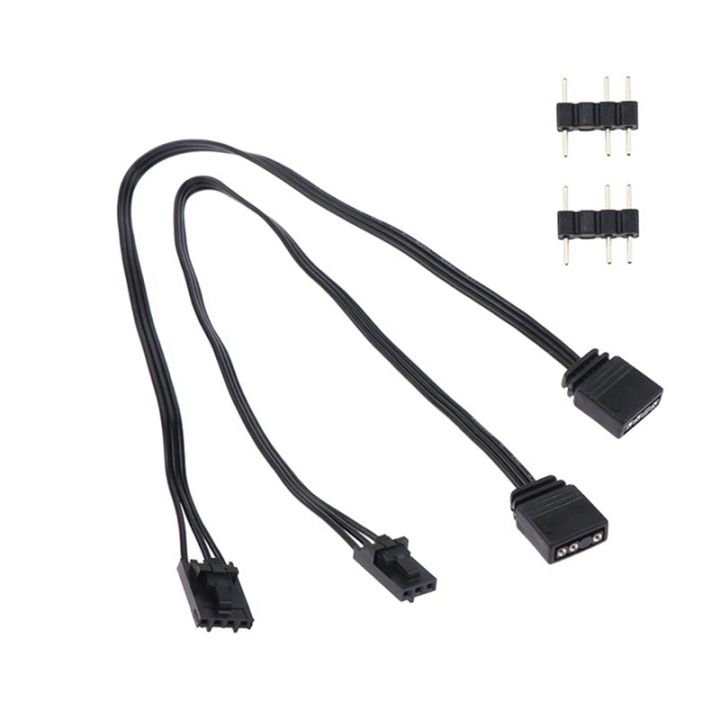 1 Set RGB Cable Adapter Cable for Corsairs Controller RGB to Standard ARGB 4Pin 3Pin Adapter