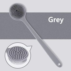 Exfoliating Shower Massage Scraper Bathroom Non-slip Bath Mat Back Massage Brush Silicone Foot Wash Body Cleaning Bathing Tool
