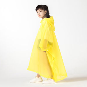 Kids Raincoat Raincoat EVA Student Raincoat Backpack One-Piece Thickened Widened Travel Poncho Ready Stock