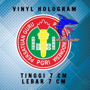 PGRI PERSATUAN GURU REPUBLIK INDONESIA STIKER PGRI STIKER HOLOGRAM