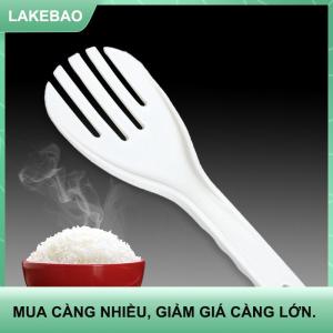 【LAKEBAO】 Lớn gạo muỗng nhựa bữa ăn muỗng không dính nhà bếp tiện ích tay cuộn thìa gạo xẻng nhà bếp cung cấp dày gạo ngã ba