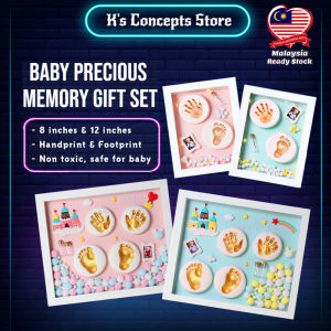 New Baby Hand Print And Foot Print Memory DIY Clay Art Frame/ Handprint and footprint Fast Delivery